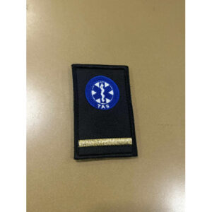 DIVISA VELCRO BORDADA COM BOLACHA DA TAS AZUL