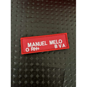 NOME BORDADO DE VELCRO COM GRUPO E CORPORAÇÃO