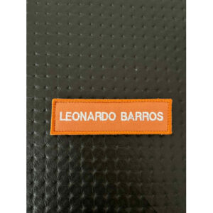 NOME BORDADO DE VELCRO C/ MEDIDAS 10CM X 3CM