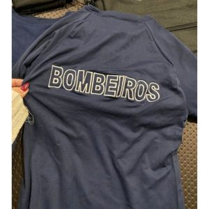 CAMISOLA TÉRMICA COM BOMBEIROS FRENTE E COSTAS BORDADO