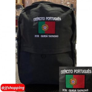 MOCHILA BORDADA PARA O EXÉRCITO COM NOME, BANDEIRA E NÚMERO