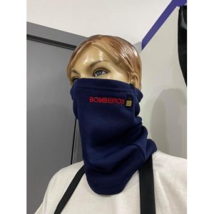 GOLA BORDADA DOS BOMBEIROS COM DIVISA BORDADA, COM LETRA A VERMELHO