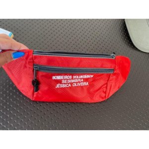 BOLSA DE CINTURA DOS BOMBEIROS COM NOME E CORPORAÇÃO