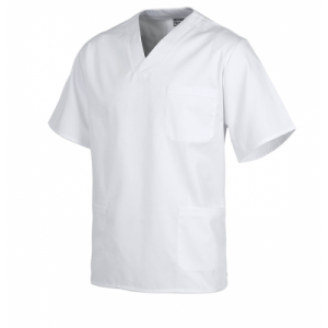 TÚNICA CIRÚRGICA BRANCA COM DECOTE EM V