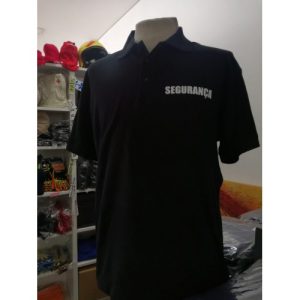POLO DE MANGA CURTA DE SEGURANÇA ESTAMPADO