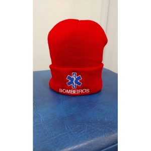 GORRO BORDADO DOS BOMBEIROS COM EMBLEMA DA INEM