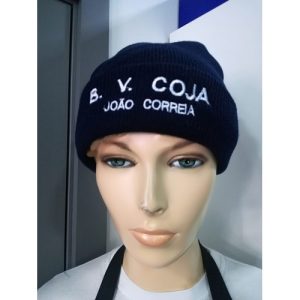 GORRO BORDADO COM CORPORAÇÃO E NOME Á FRENTE