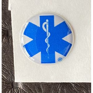 AUTOCOLANTE DA ESTRELA DA VIDA - EM FORMA DE PIN