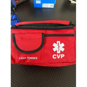 LANCHEIRA COM EMBLEMA DA INEM, CVP E NOME ESTAMPADO