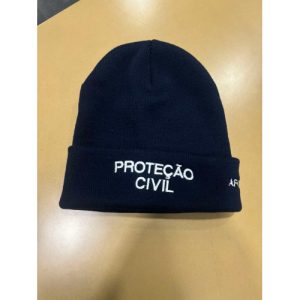GORRO BORDADO PROTEÇÃO CIVIL E NOME DE LADO