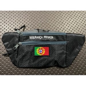 BOLSA DE CINTURA COM SEGURANÇA E BANDEIRA DE PORTUGAL