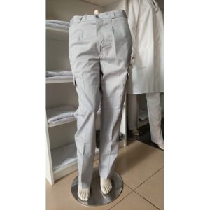 CALÇA CINZA CLARO DE TRABALHO CLÁSSICA