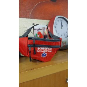 BOLSA DE CINTURA COM CORPORAÇÃO, NOME E INEM