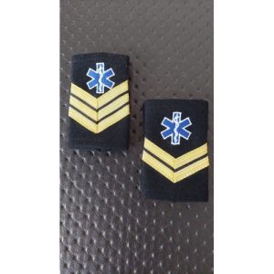 PAR DE PASSADORES BORDADO COM EMBLEMA DA INEM