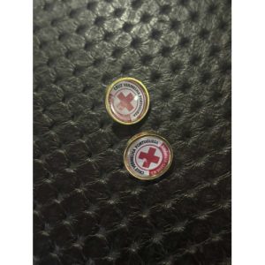 PIN REDONDO DA CRUZ VERMELHA PERSONALIZADO COM DELEGAÇÃO