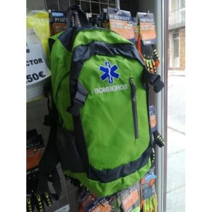 MOCHILA BORDADA COM BOMBEIROS E ESTRELA DA VIDA