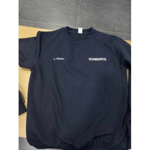 SWEAT DOS BOMBEIROS BORDADA COM NOME, CORPORAÇÃO, SEM VELCRO