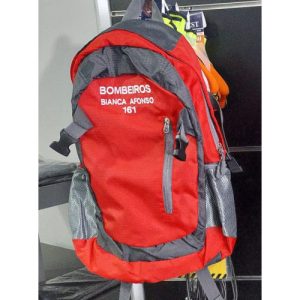 MOCHILA BORDADA COM BOMBEIROS, NOME E NÚMERO