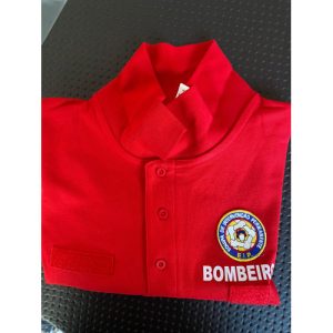 POLO DE MANGA CUMPRIDA DOS BOMBEIROS ESTAMPADO C/ CORPORAÇÃO E BOLACHA DA EIP BORDADA