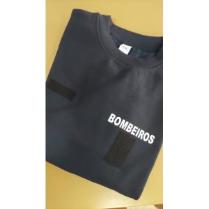 SWEAT DOS BOMBEIROS ESTAMPADA COM EIP - EMBLEMA A CORES