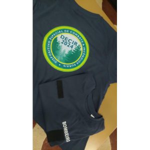 T-SHIRT DOS BOMBEIROS ESTAMPADA DECIR 2024