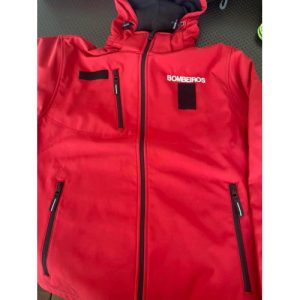 SOFTSHELL BORDADO DOS BOMBEIROS C/CAPUCHO