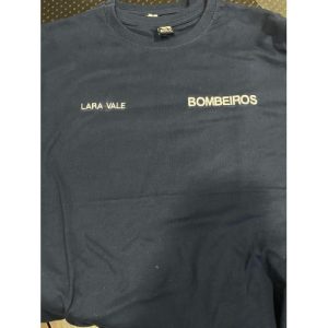 T-SHIRT BORDADA DOS BOMBEIROS COM NOME E CORPORAÇÃO