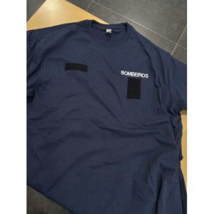 T-SHIRT BORDADA DOS BOMBEIROS COM VELCROS