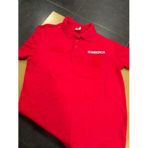 POLO DE MANGA CURTA BORDADO DOS BOMBEIROS COM VELCROS