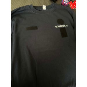 SWEAT BORDADA DOS BOMBEIROS COM OS 3 VELCROS