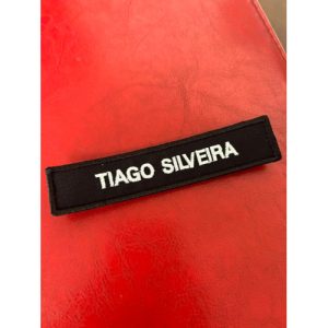 NOME BORDADO DE VELCRO C/MEDIDAS 12CM X 2CM - EPI