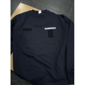SWEAT DOS BOMBEIROS ESTAMPADA COM CORPORAÇÃO NAS COSTAS