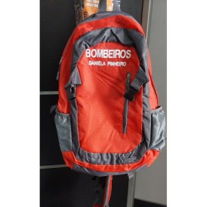 MOCHILA BORDADA COM BOMBEIROS E NOME