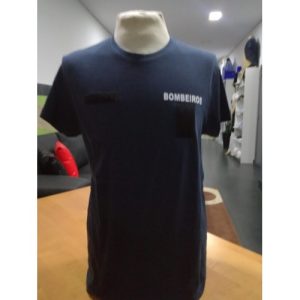 T-SHIRT DOS BOMBEIROS ESTAMPADA COM BOLACHA DA TAS A CORES