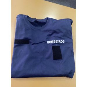 T-SHIRT DOS BOMBEIROS ESTAMPADA C/ BOLACHA DESENCARCERAMENTO A CORES