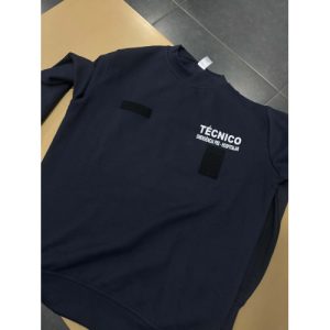 SWEAT ESTAMPADA A REFLETOR COM TÉCNICO EMERGÊNCIA PRÉ HOSPITALAR, INEM E VELCROS
