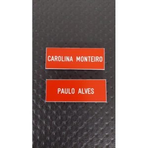 NOME DE PVC (PLÁSTICO) COM ÍMAN - LETRAS MAIÚSCULAS