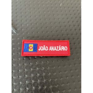 NOME BORDADO DE VELCRO COM BANDEIRA DA MADEIRA