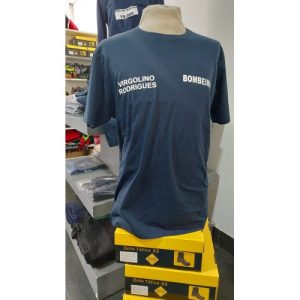 T-SHIRT DOS BOMBEIROS ESTAMPADA COM NOME E CORPORAÇÃO S/VELCRO